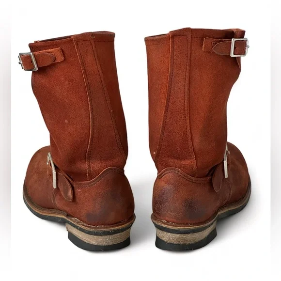 Super Rare Red Wing 8812 Copper Abilene Roughout Engineer Boots - Picture 4 of 10